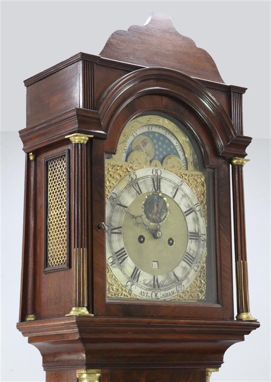 John Christian of Aylesham. A George III mahogany eight day longcase clock, 7ft 6in.